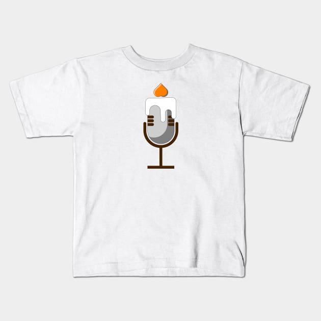 Podcast Candle Kids T-Shirt by Kaos MotivAsik